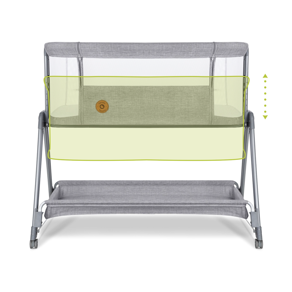Berceau cododo Luna - Lionelo - Grey