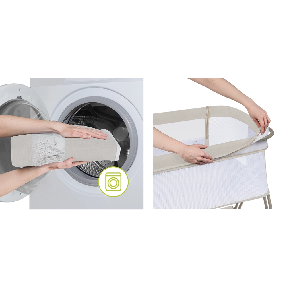 Berceau cododo Luna - Lionelo - Beige Sand