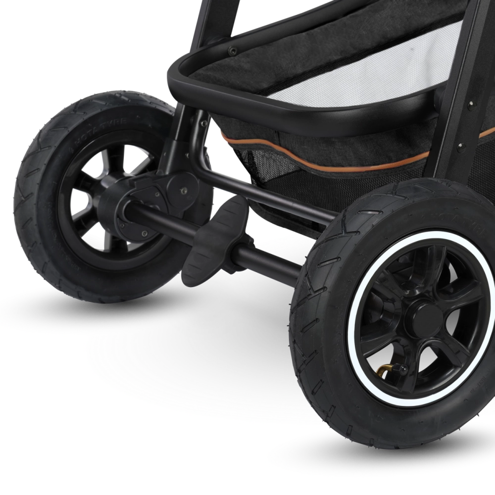 Poussette Lionelo Amber + Nacelle - Grey Graphite