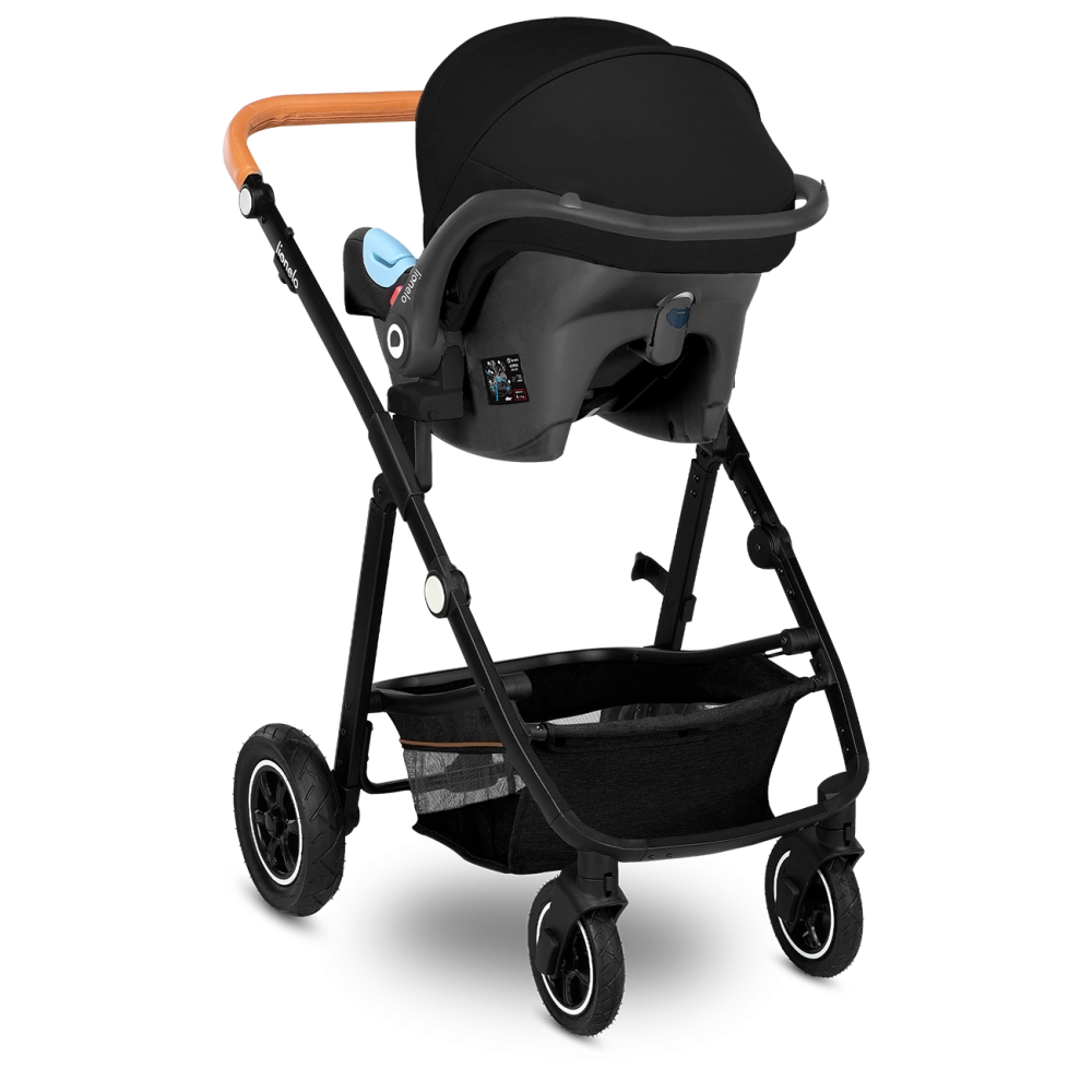 Poussette Lionelo Amber + Nacelle - Grey Graphite