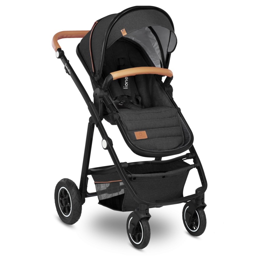Poussette Lionelo Amber + Nacelle - Grey Graphite