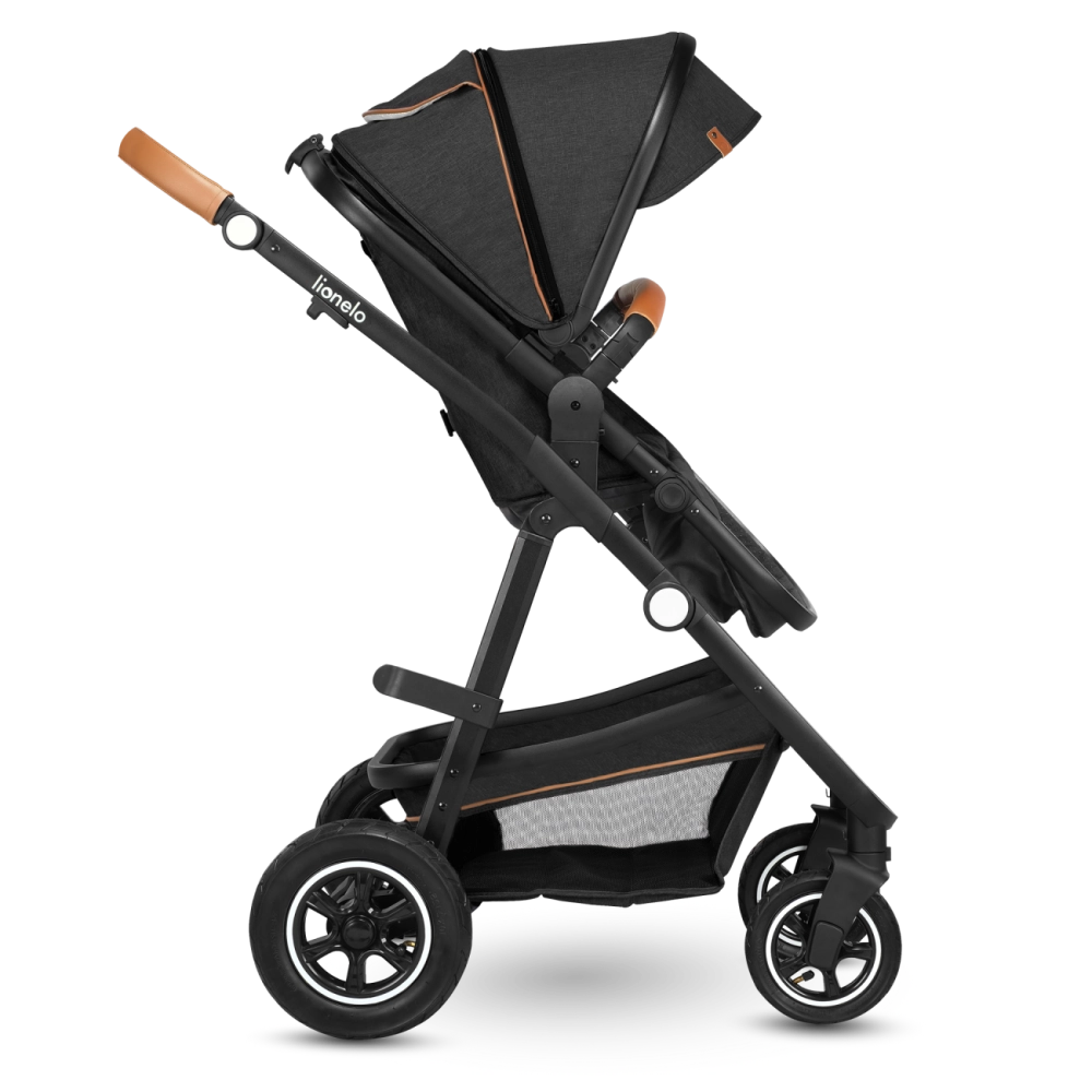 Poussette Lionelo Amber + Nacelle - Grey Graphite
