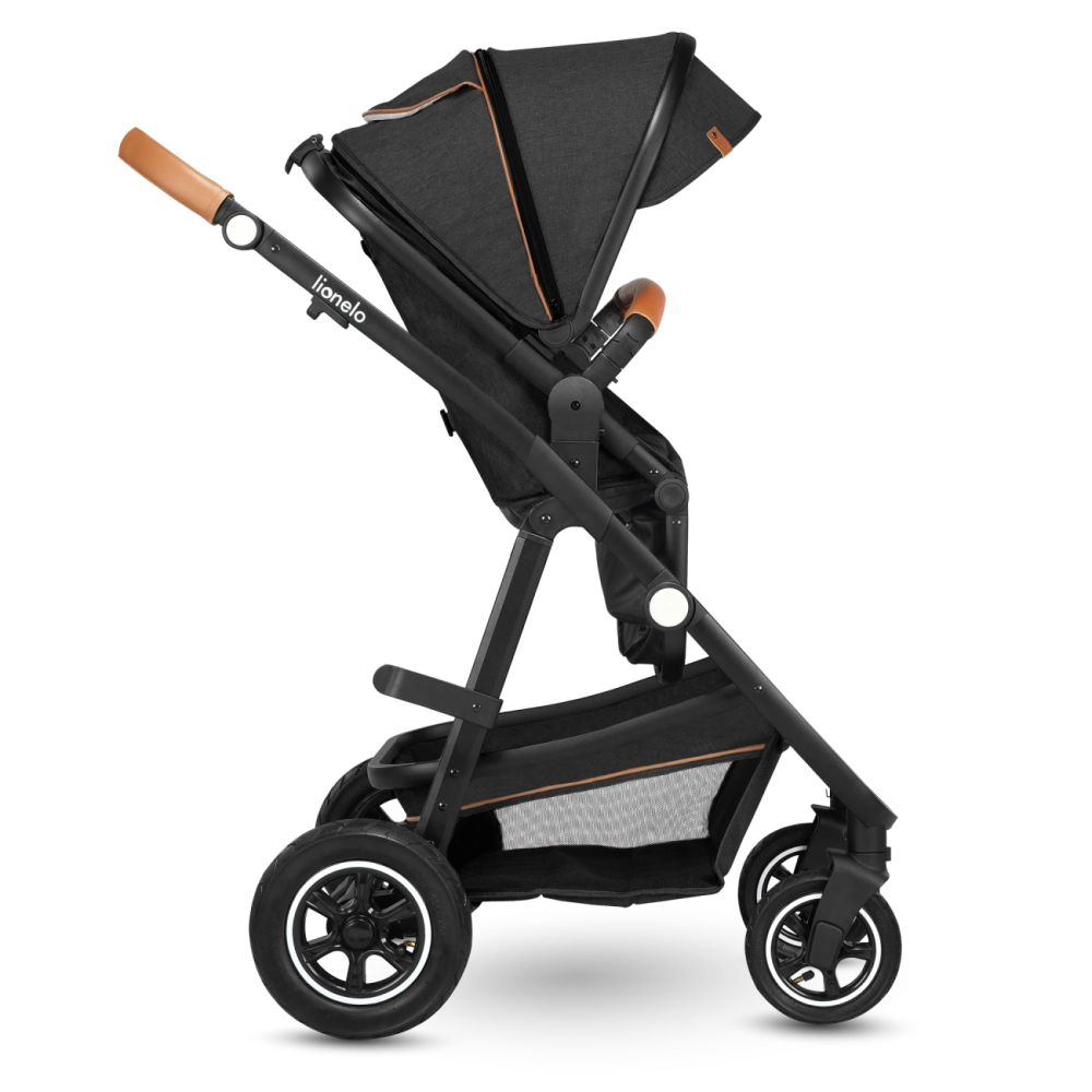 Poussette Lionelo Amber + Nacelle - Grey Graphite