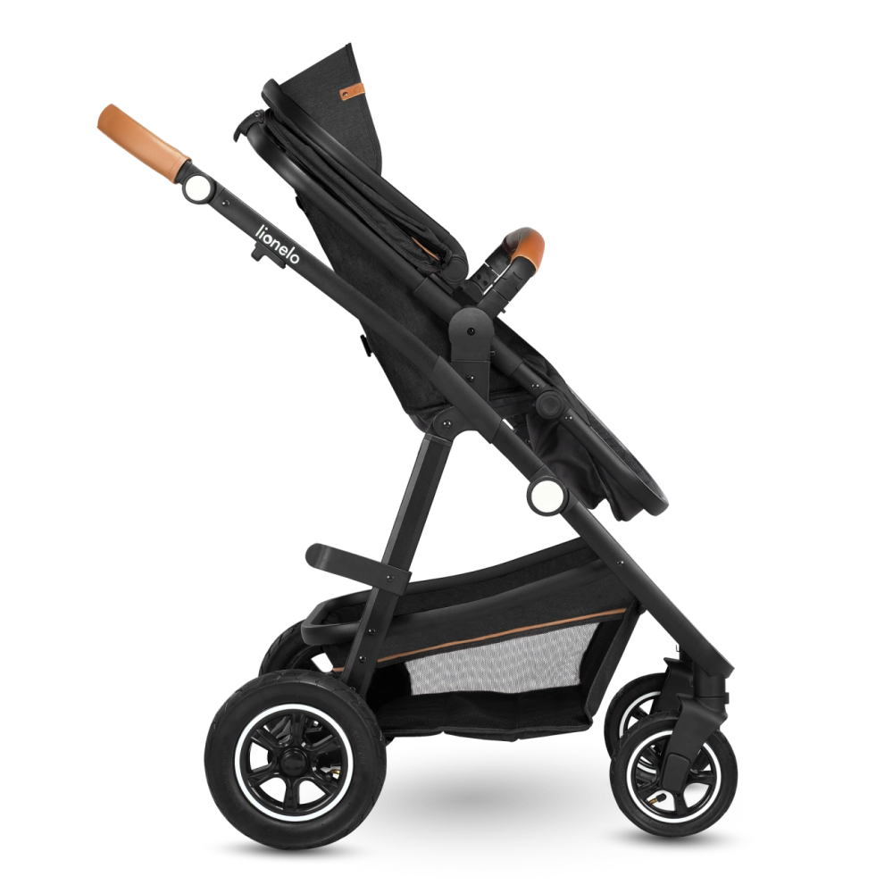 Poussette Lionelo Amber + Nacelle - Grey Graphite