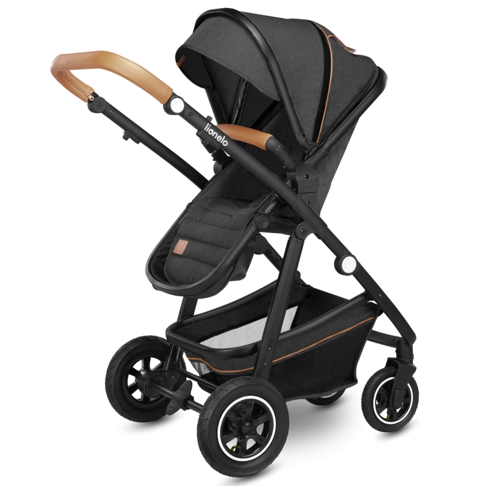 Poussette Lionelo Amber + Nacelle - Grey Graphite