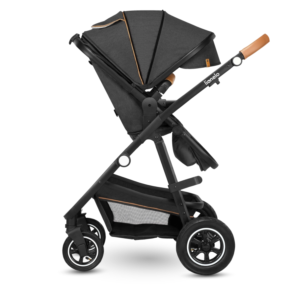 Poussette Lionelo Amber + Nacelle - Grey Graphite