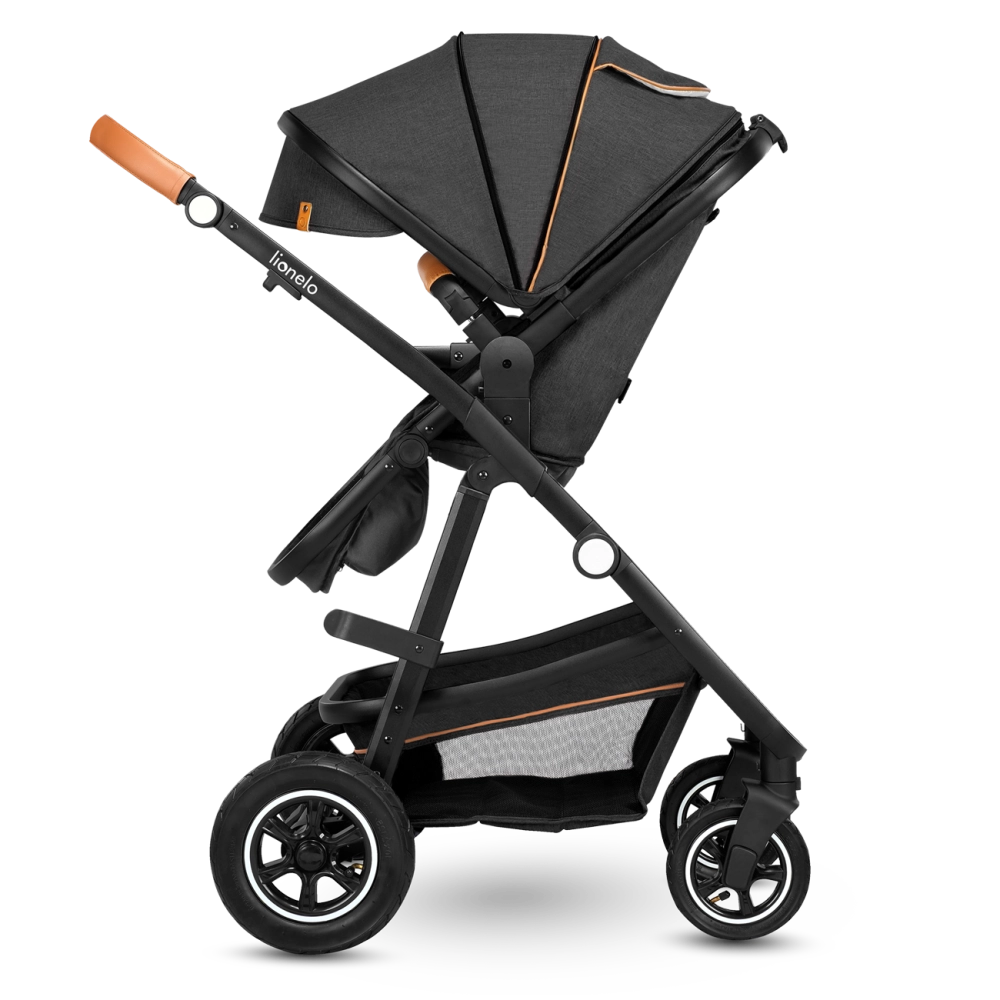 Poussette Lionelo Amber + Nacelle - Grey Graphite