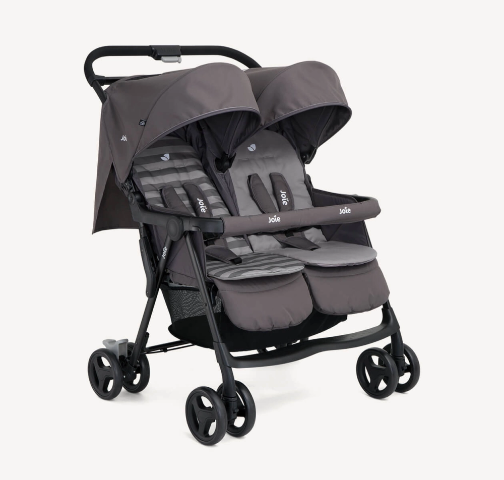 Poussette Double Joie Aire Twin Dark Pewter Univers Poussette