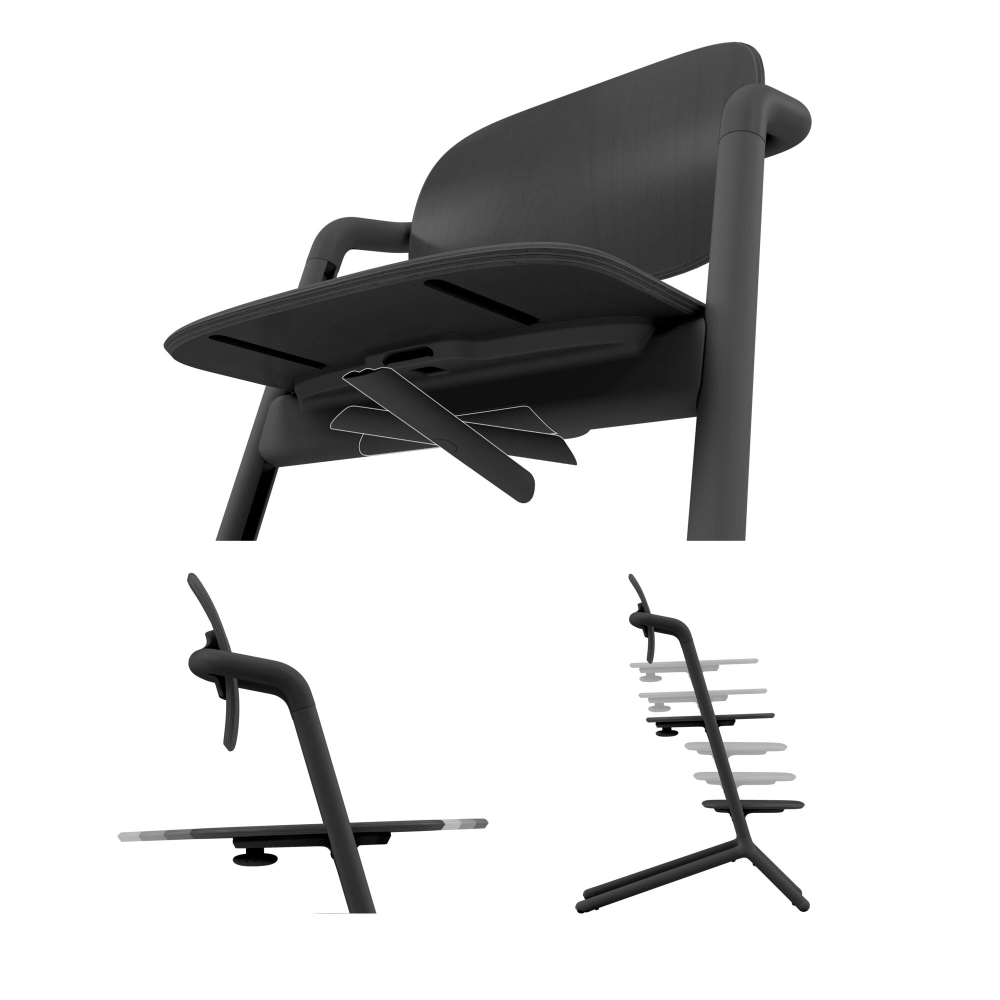 Chaise Haute Cybex Lemo 2 Set 3-en-1 - Stunning Black