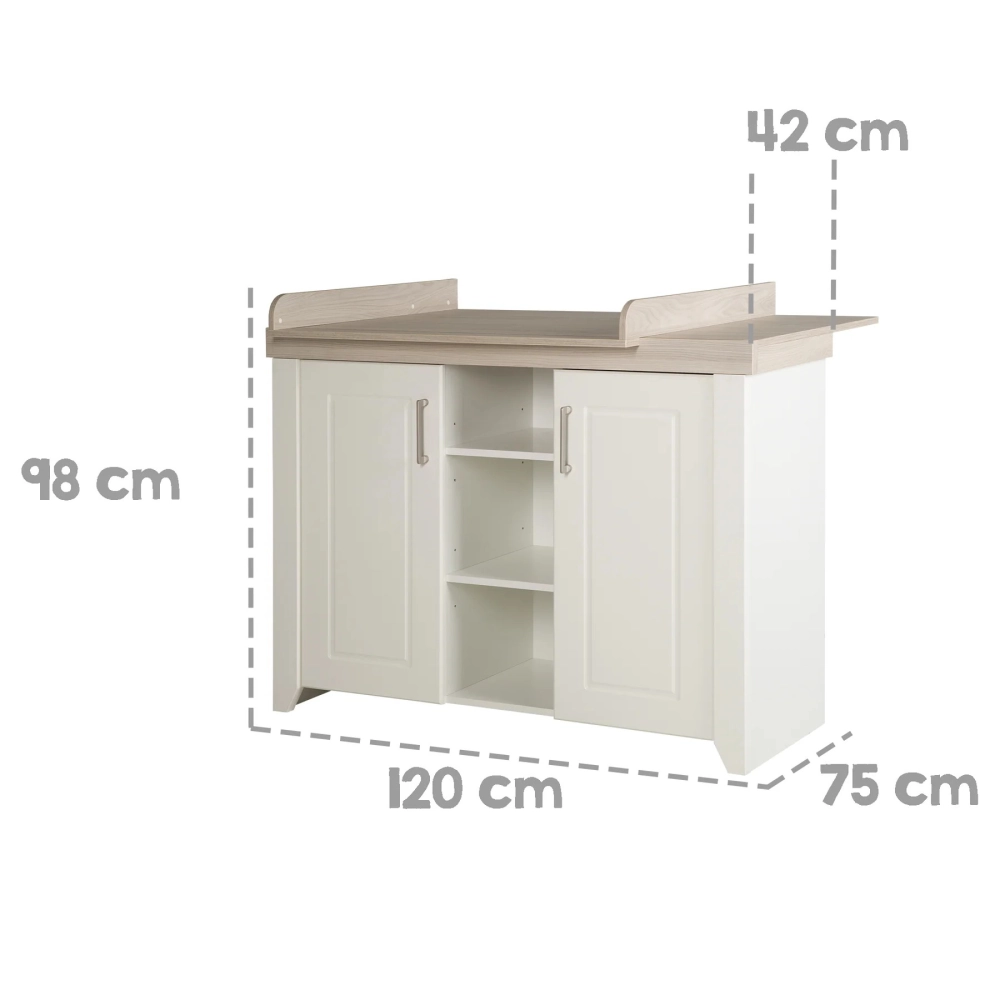 Chambre Roba Felicia - Blanc / Luna elm