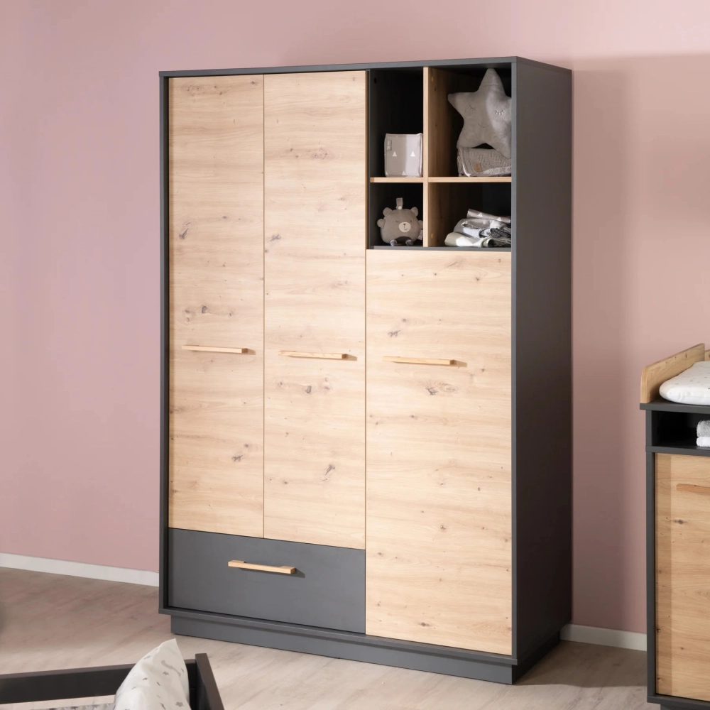 Chambre Roba Lenn - Anthracite / Bois