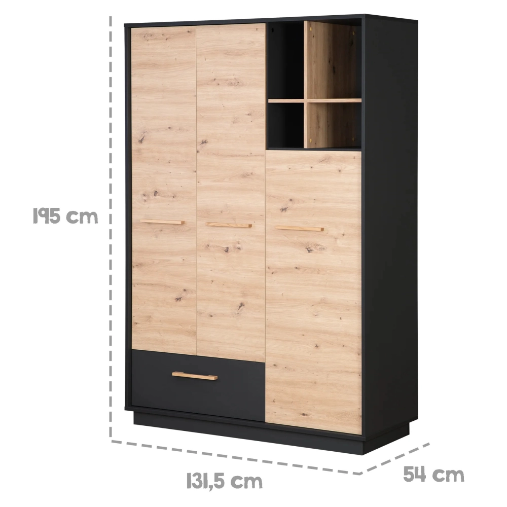 Chambre Roba Lenn - Anthracite / Bois