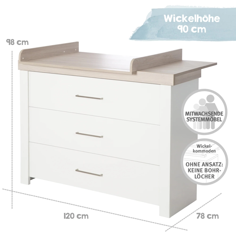 Chambre Roba Lucy - Blanc / Luna elm
