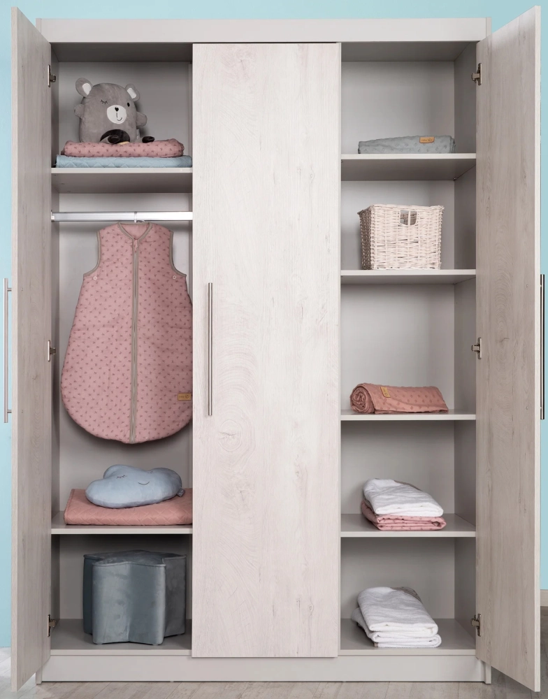 Chambre Roba Maren 2 (Commode Large) - Gris clair