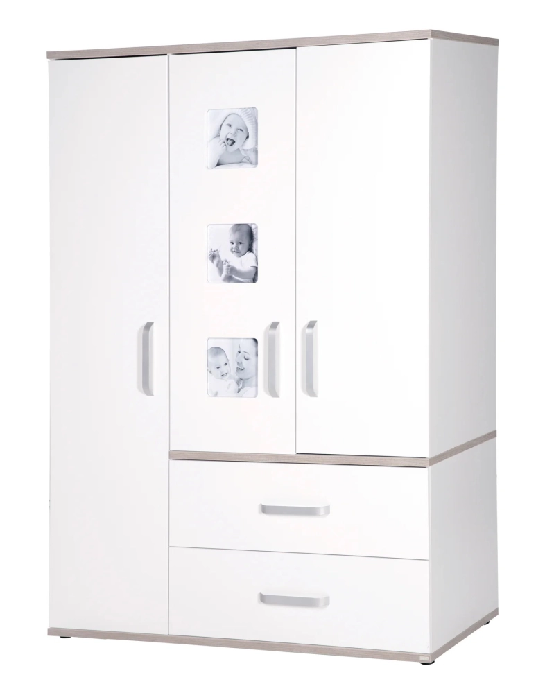 Chambre Roba Moritz (Commode Small) - Blanc / Luna elm