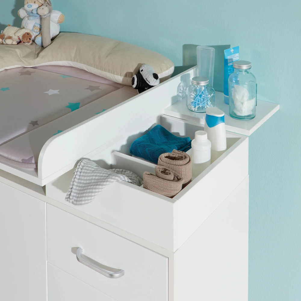 Chambre Roba Nordic Weiss (Armoire 2 Portes) - Blanc