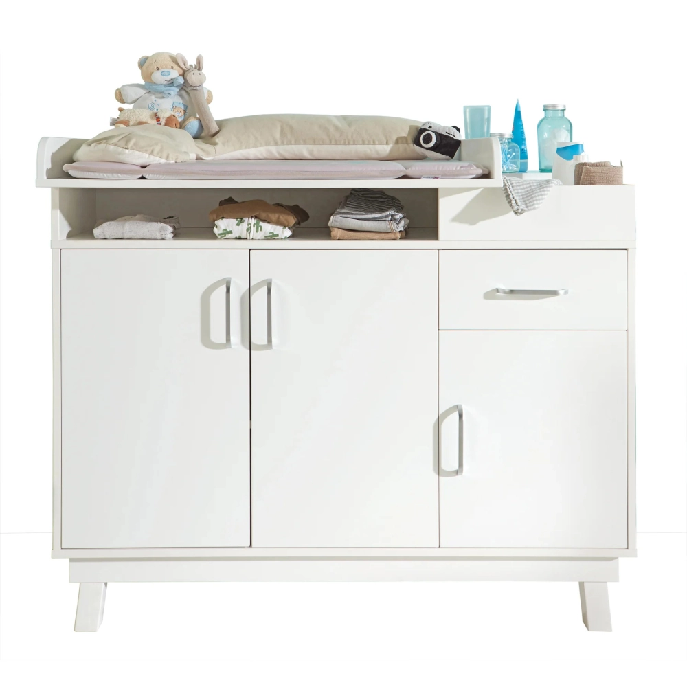 Chambre Roba Nordic Weiss (Armoire 2 Portes) - Blanc
