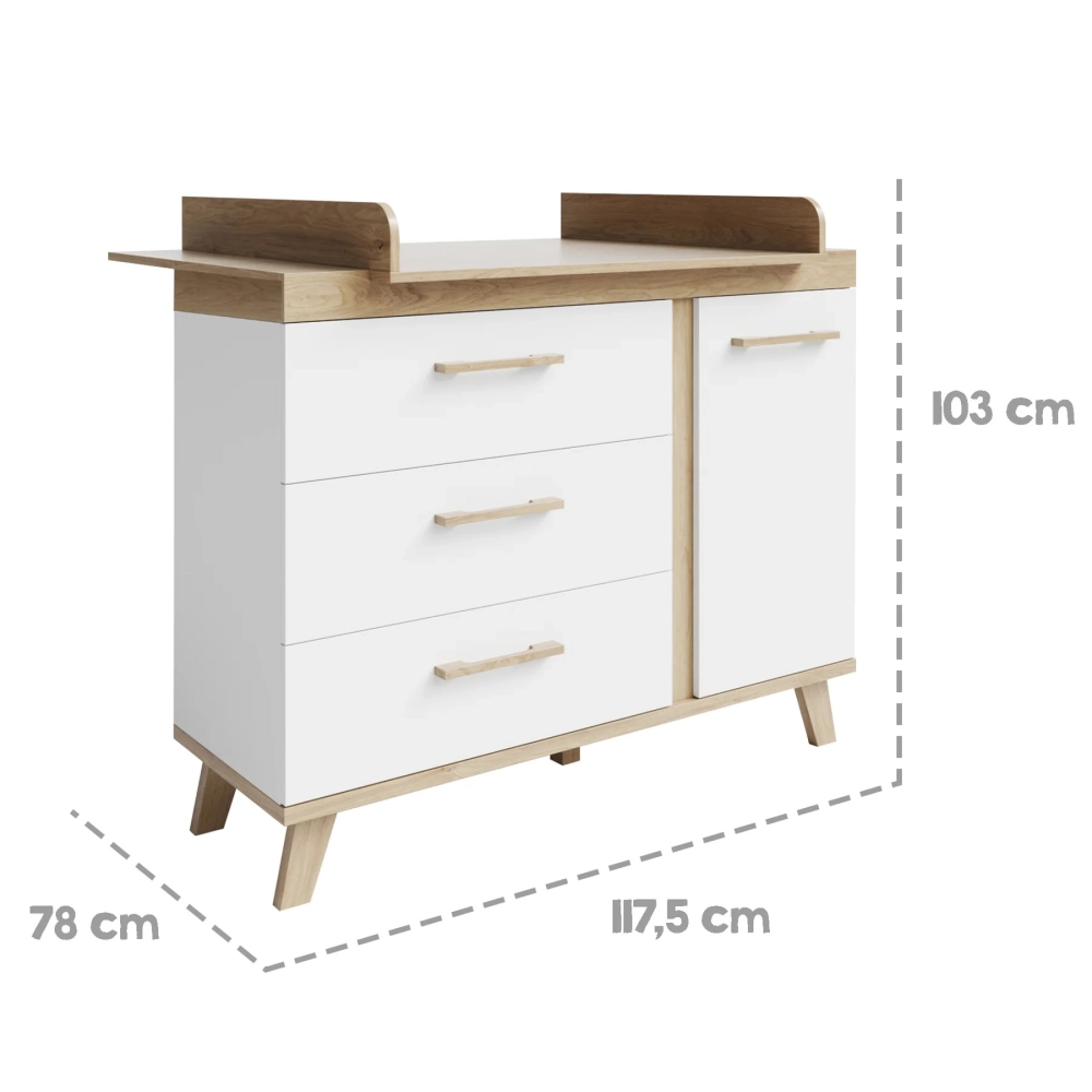 Chambre Roba Smile - Blanc / Bois