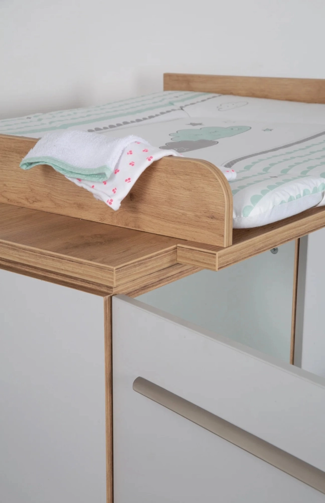 Chambre Roba Tobi - Gris clair / Bois