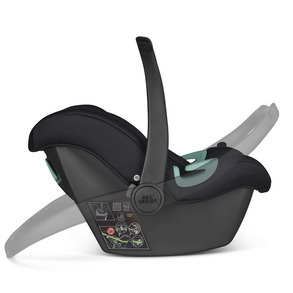 Poussette ABC Design Avus - Powder + Coque Auto Tulip i-Size - Black