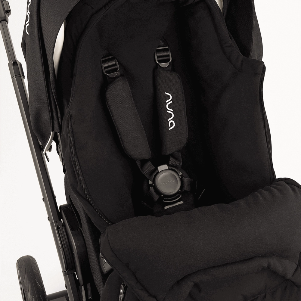 Chancelière Nuna + Moufles - Caviar