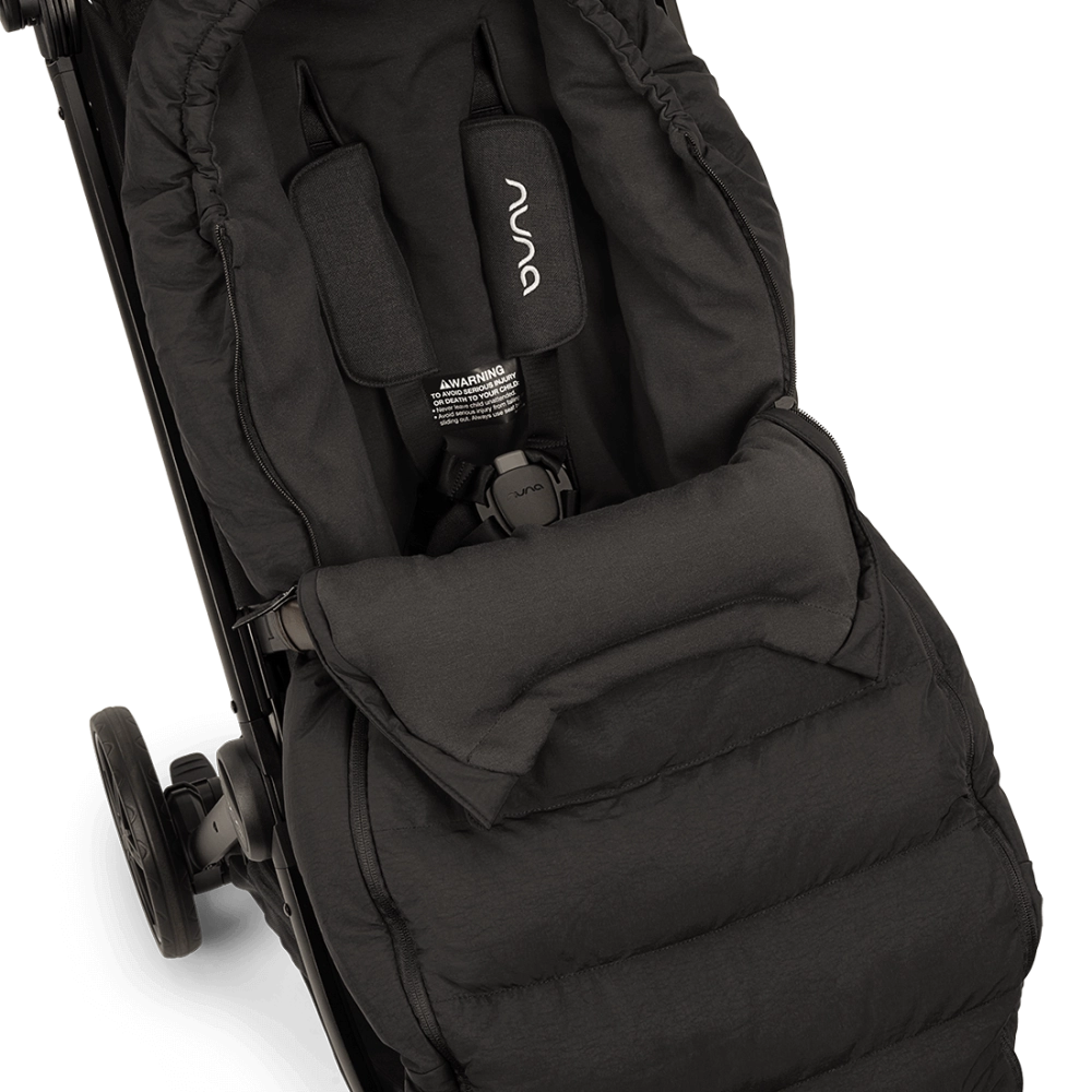 Chancelière Nuna + Moufles - Caviar