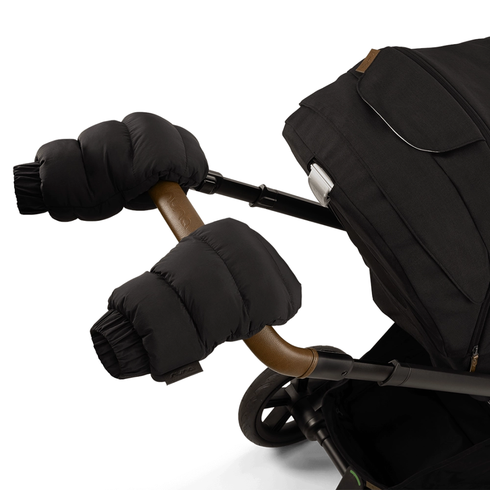 Chancelière Nuna + Moufles - Caviar