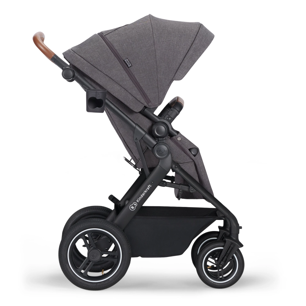 Poussette Trio B-TOUR PRO - Kinderkraft - gris foncé