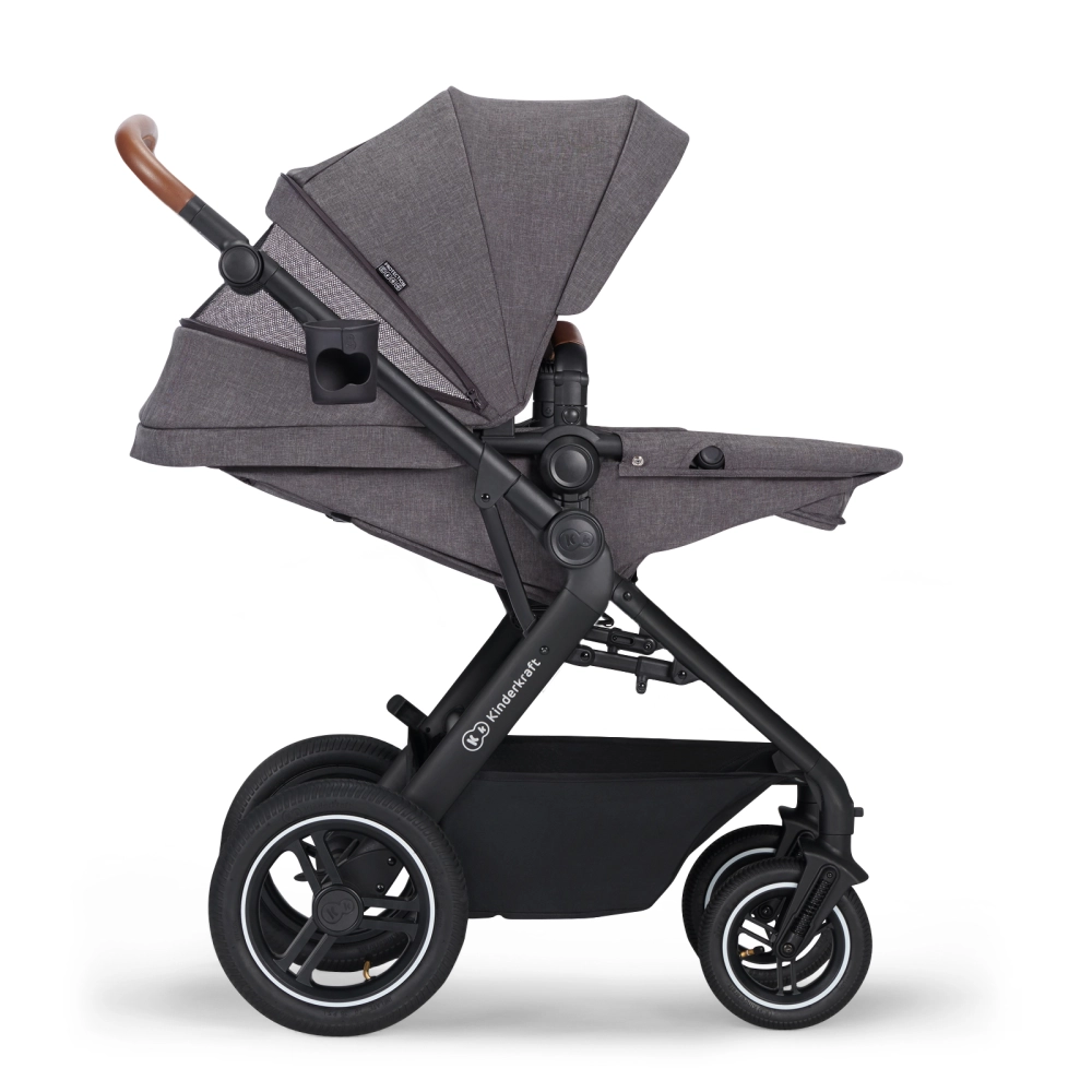Poussette Trio B-TOUR PRO - Kinderkraft - gris foncé