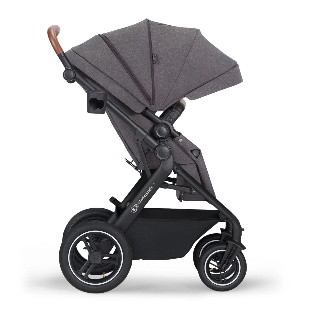 Poussette Trio B-TOUR PRO - Kinderkraft - gris foncé