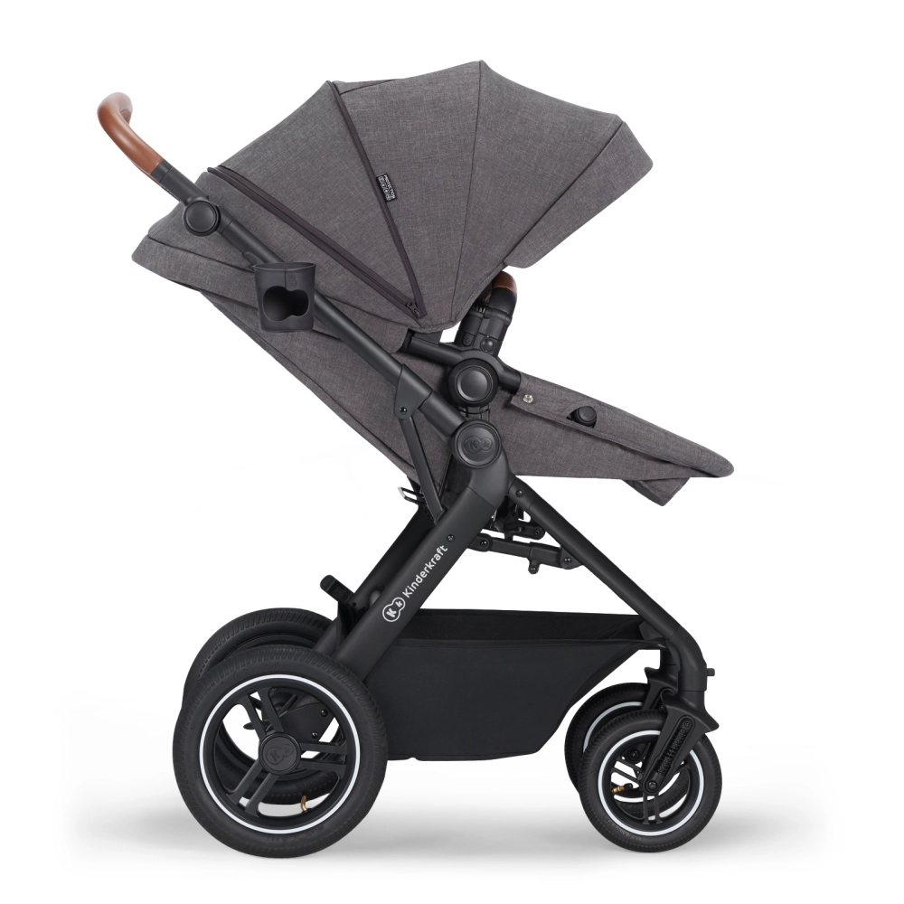 Poussette Trio B-TOUR PRO - Kinderkraft - gris foncé