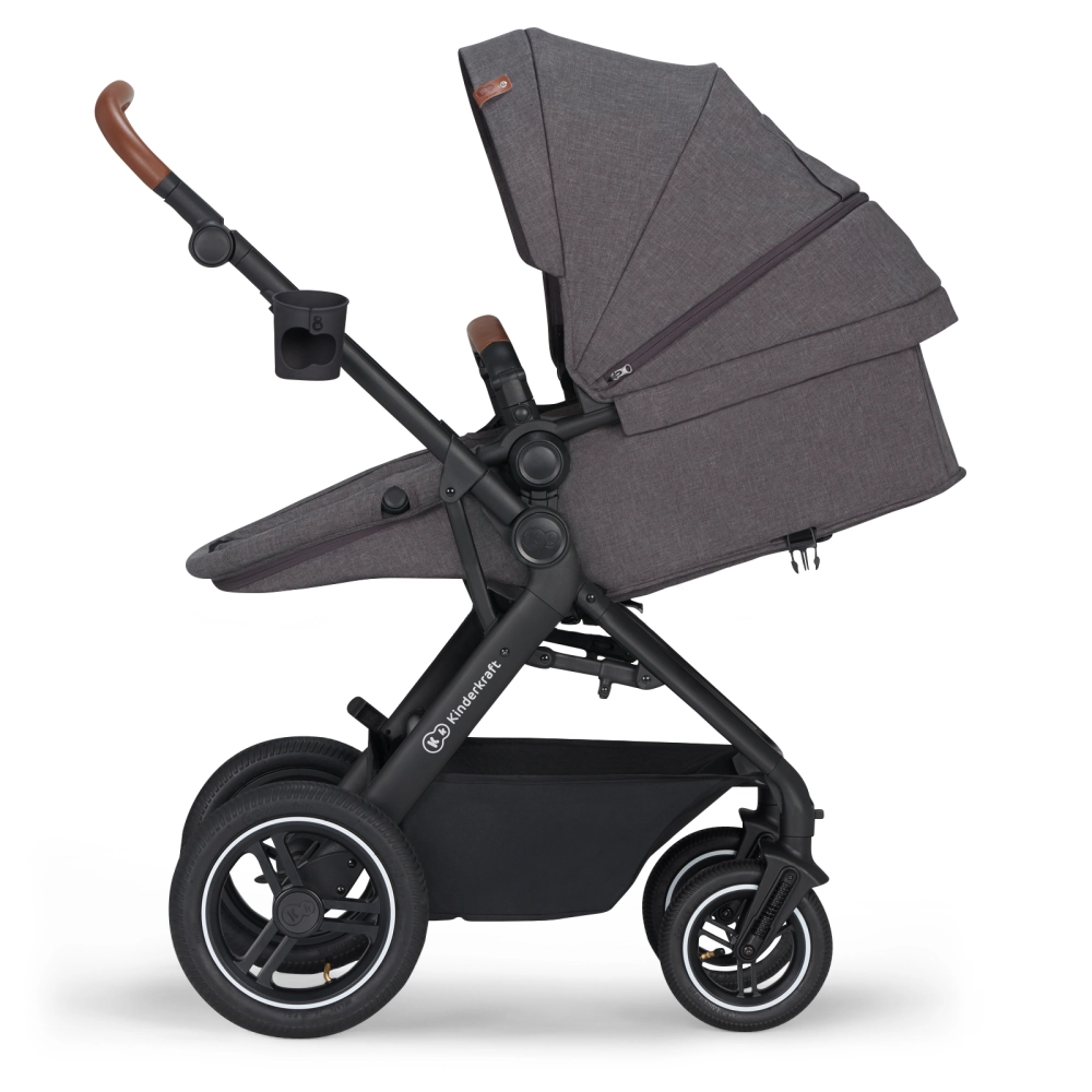 Poussette Trio B-TOUR PRO - Kinderkraft - gris foncé