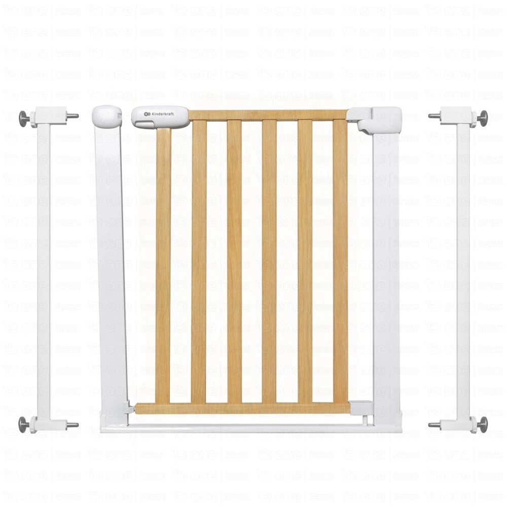 Barrière de sécurité pour enfants LOCK&GO - Kinderkraft - bois/blanc
