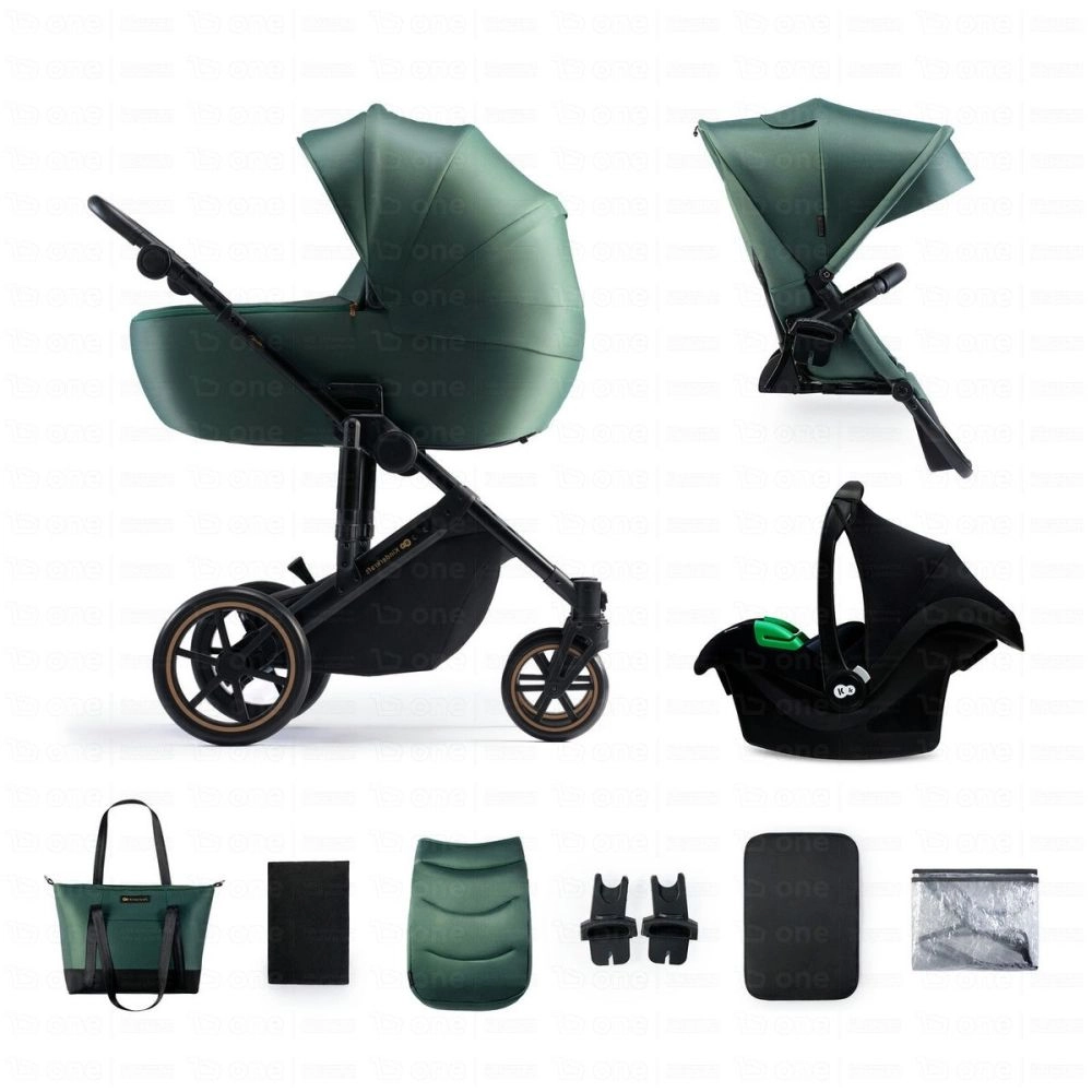 Poussette Trio PRIME 2 PRO - Kinderkraft - vert