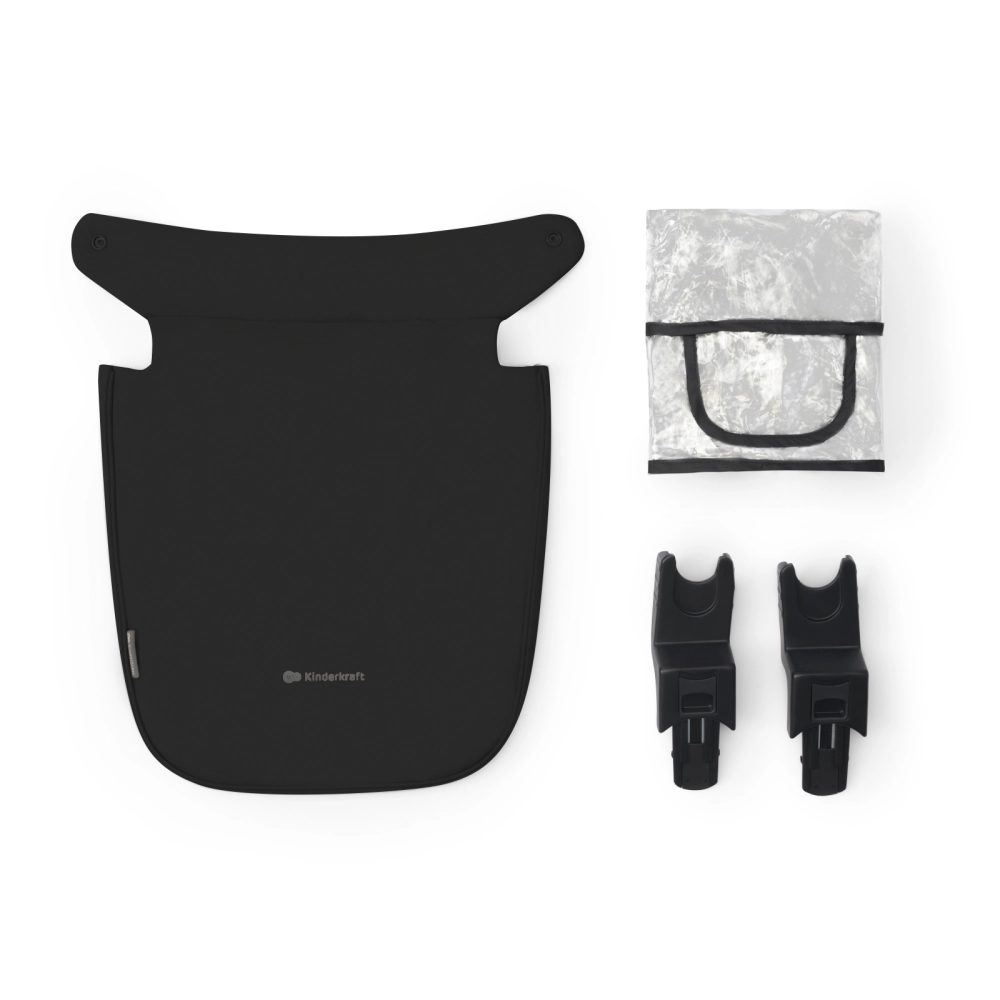 Poussette Trio NEWLY MINK PRO - Kinderkraft - noir