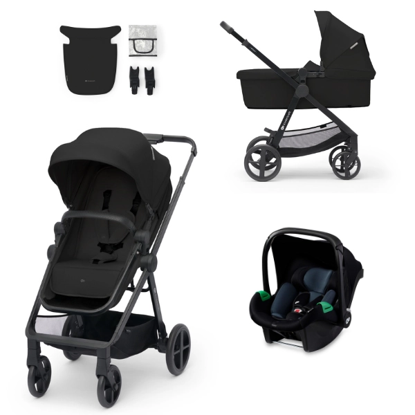 Poussette Trio NEWLY MINK PRO - Kinderkraft - noir