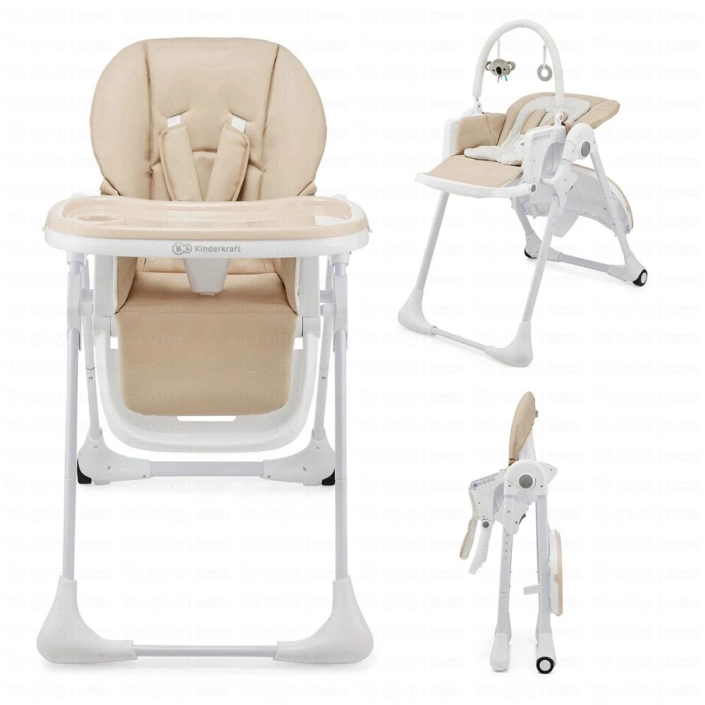 Chaise haute 2en1 TUMMIE - Kinderkraft - beige