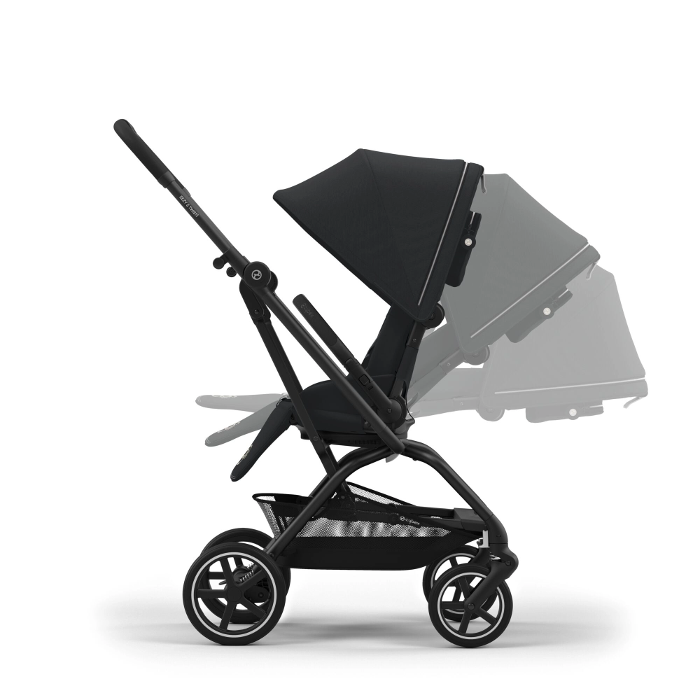 Poussette Cybex Eezy S Twist +2 - BLK - Magic Blac + Nacelle Cybex Cot S - Moon Black