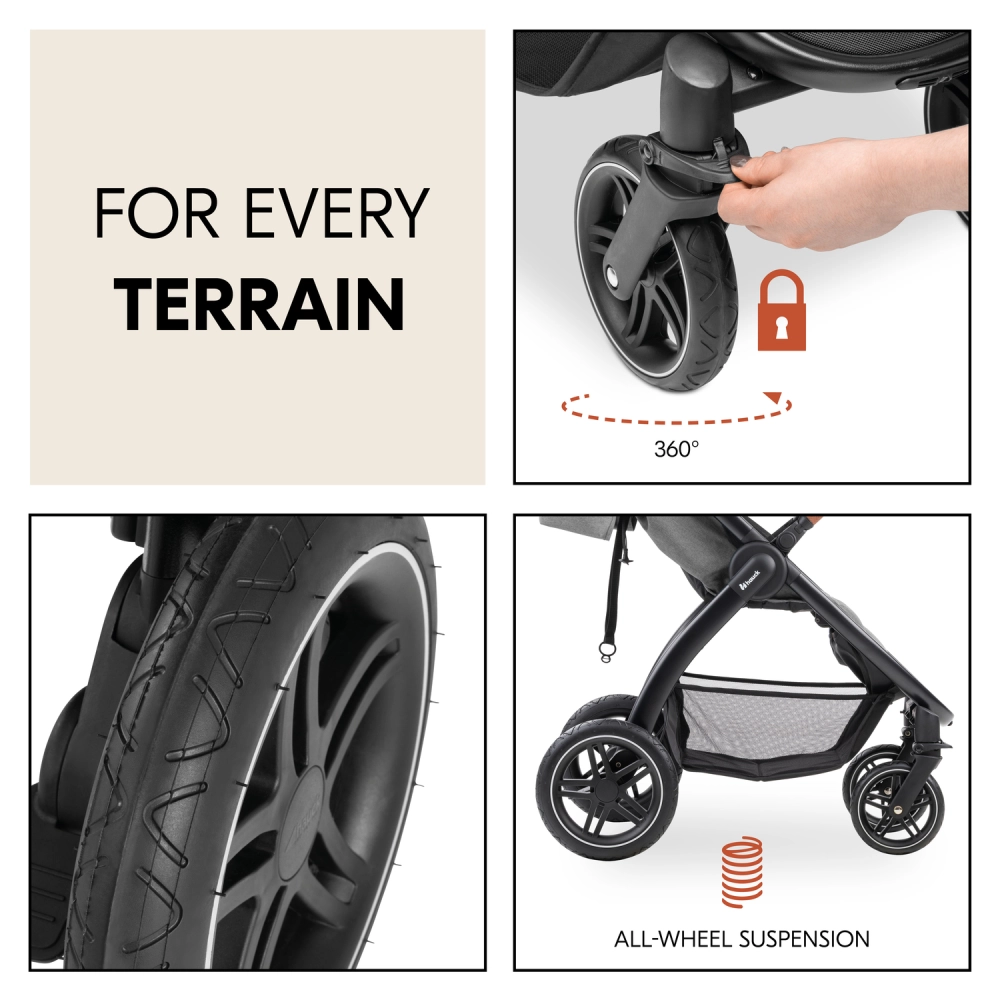 Poussette Hauck Uptown - Grey