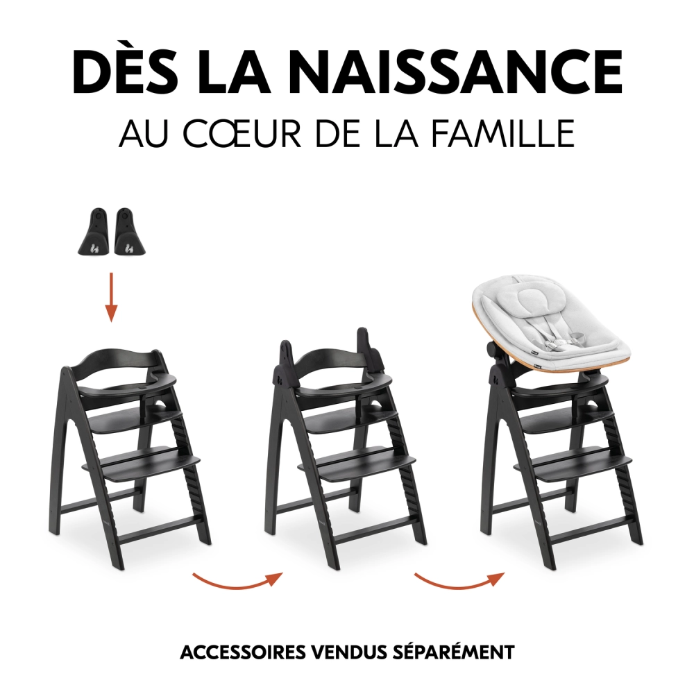 Chaise Haute Hauck Arketa - Beech Blackwashed