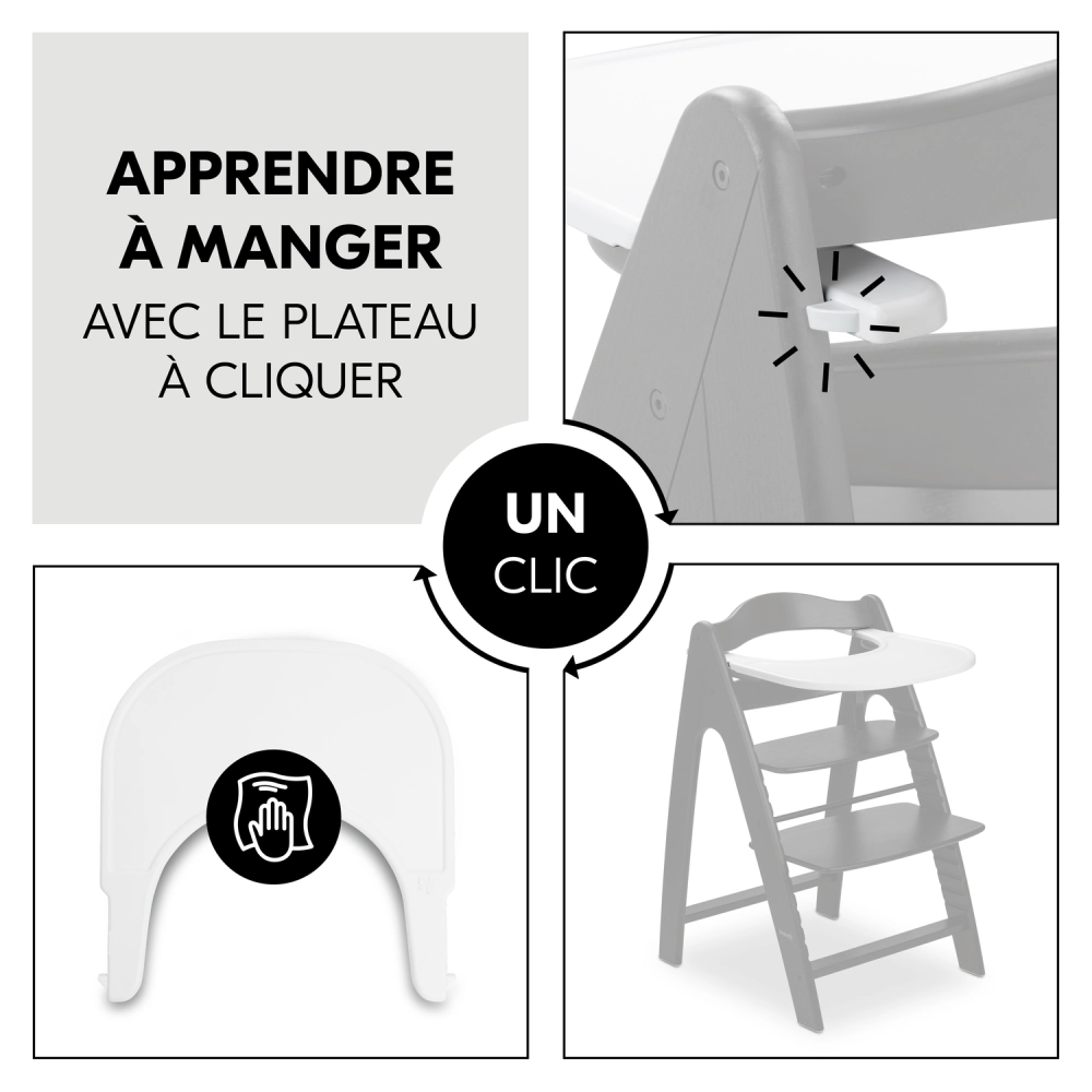 Chaise Haute Hauck Arketa - Beech Blackwashed