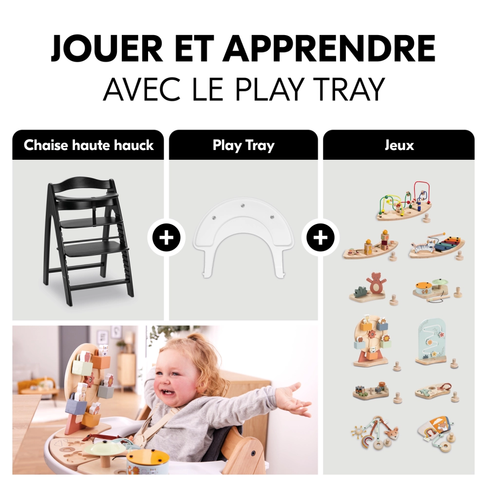 Chaise Haute Hauck Arketa - Beech Blackwashed