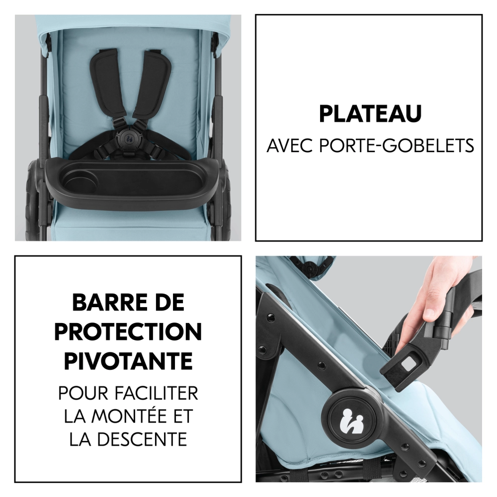 Poussette Hauck Shop N Care - Dusty Blue