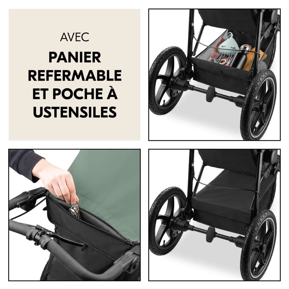 Poussette Hauck Runner 3 - Jungle Green