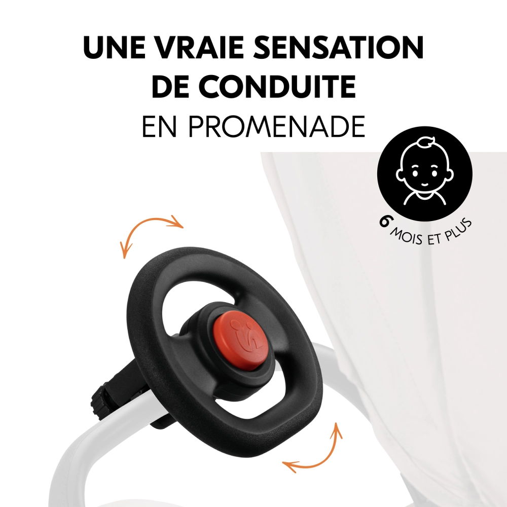 volant pour poussette Steering Wheel Black - Black