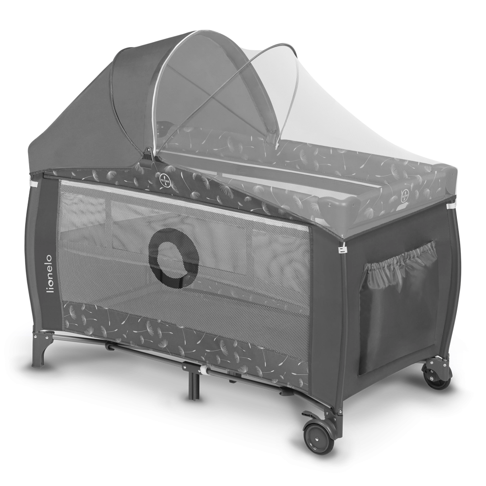 Lit Parapluie Lionelo Sven Plus - Grey Concrete