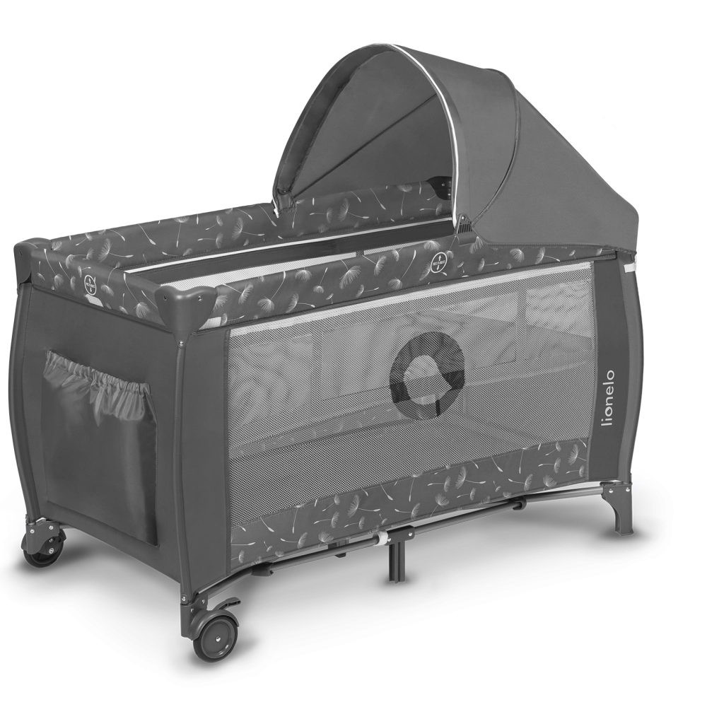 Lit Parapluie Lionelo Sven Plus - Grey Concrete