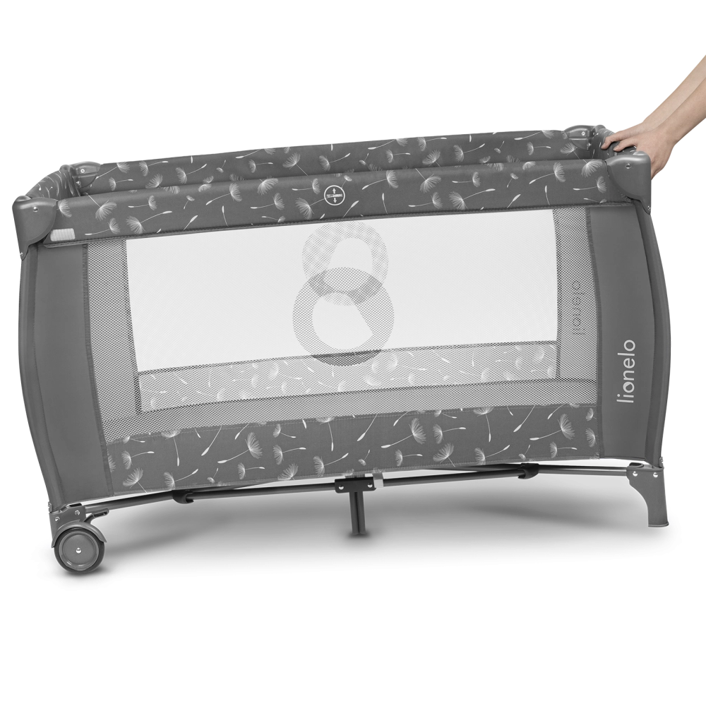 Lit Parapluie Lionelo Sven Plus - Grey Concrete