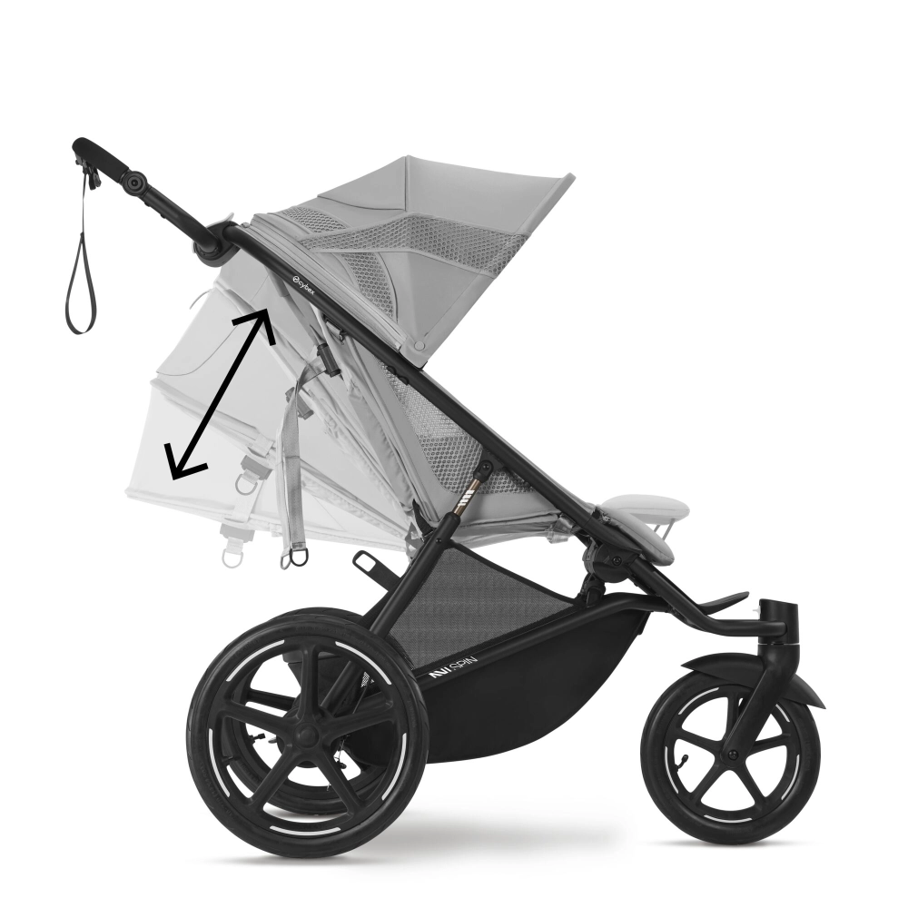 Poussette Cybex Avi Spin + Nacelle - Fog Grey