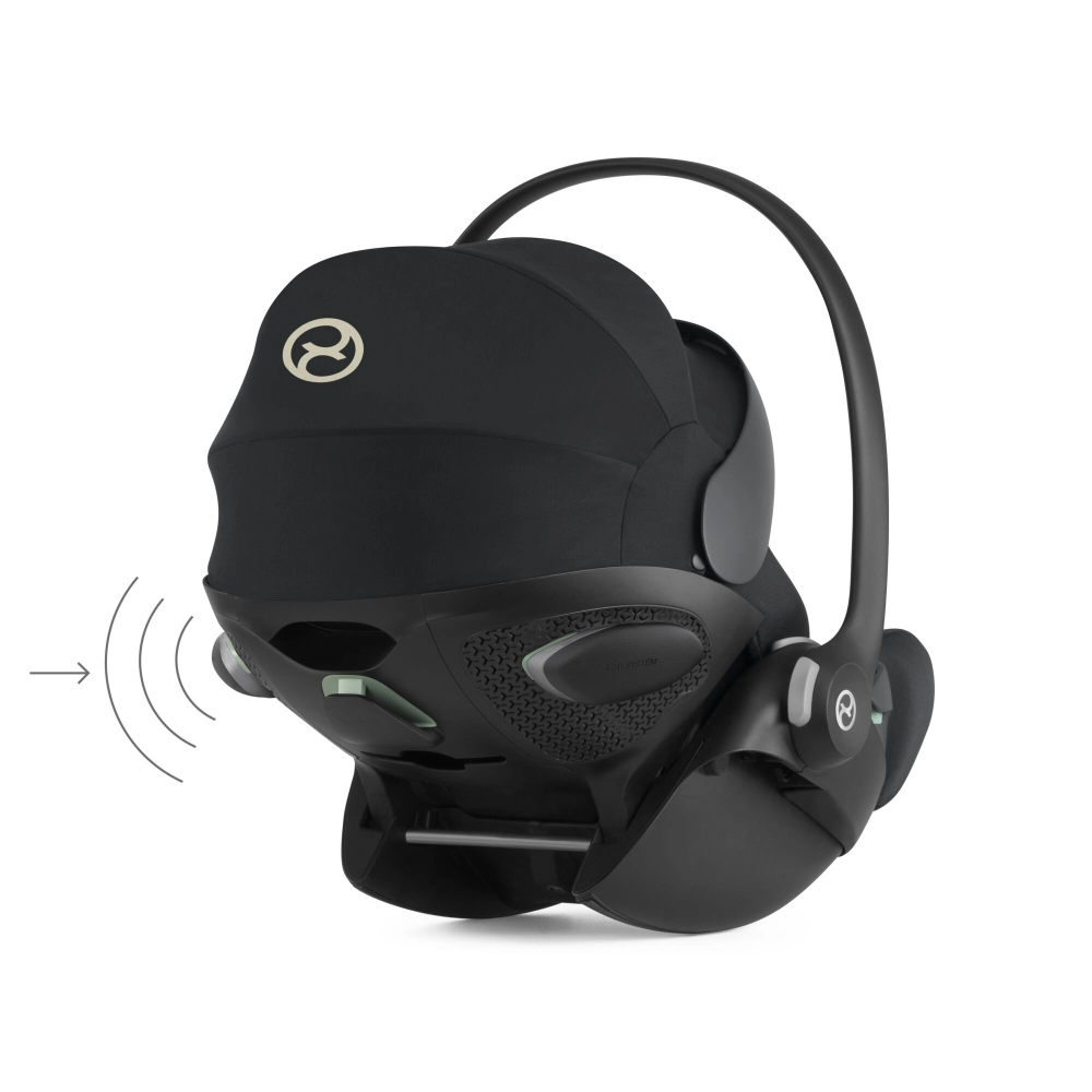 Poussette Cybex Avi Spin - Fog Grey + Coque Auto Cloud G i-Size - Moon Black